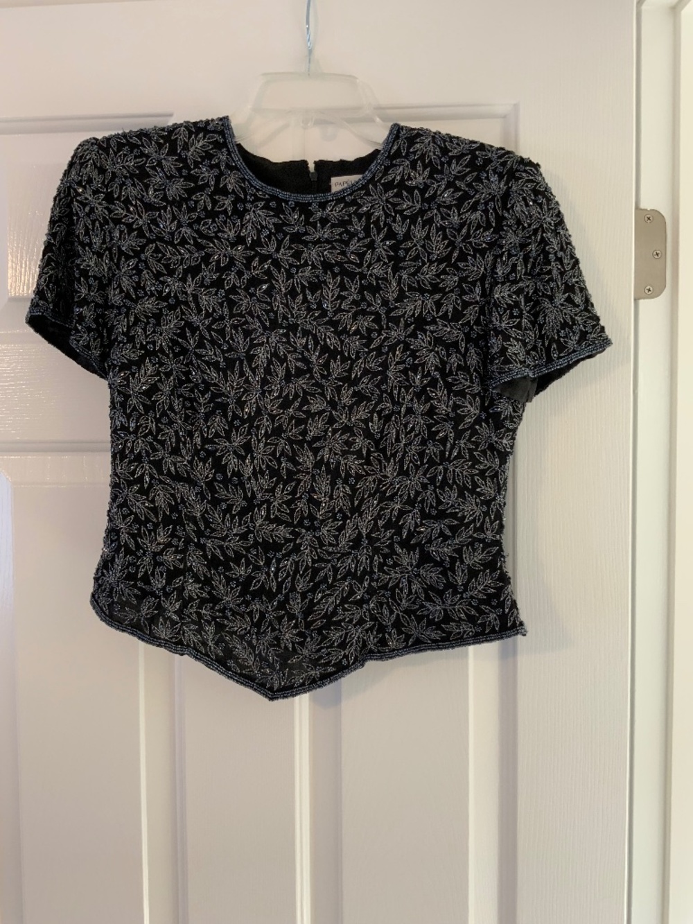 Papell Boutique Ornamental Evening Blouse Small